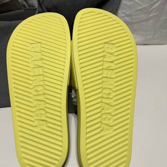 BALENCIAGA Logo Sport Slide (Yellow) - Picture 7 of 17